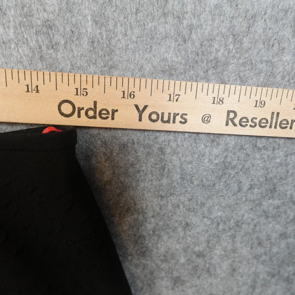 Hugo Skirt Womens 6 Black Mini Pencil‎ Office Workwear Zip Textured